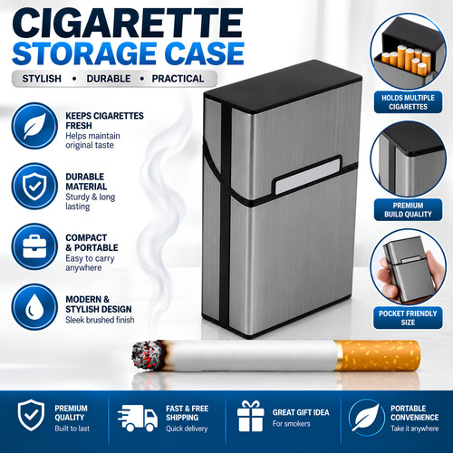 Cigarette case storage - cigarette,