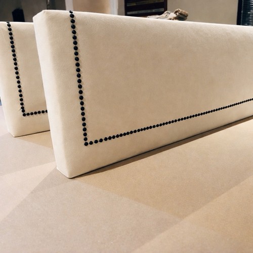Cream plush velour - cream,