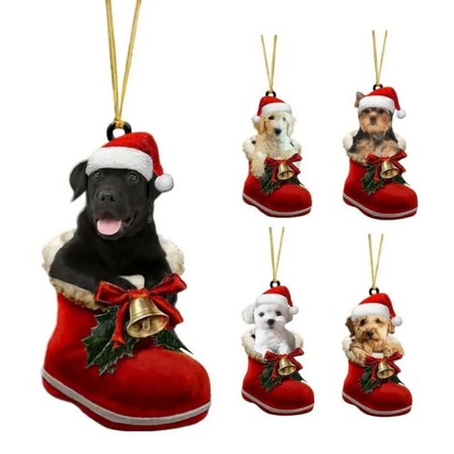 Dog christmas ornaments - christmas,