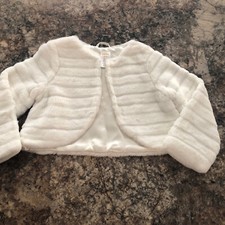 Gymboree Dressy Faux Fur White