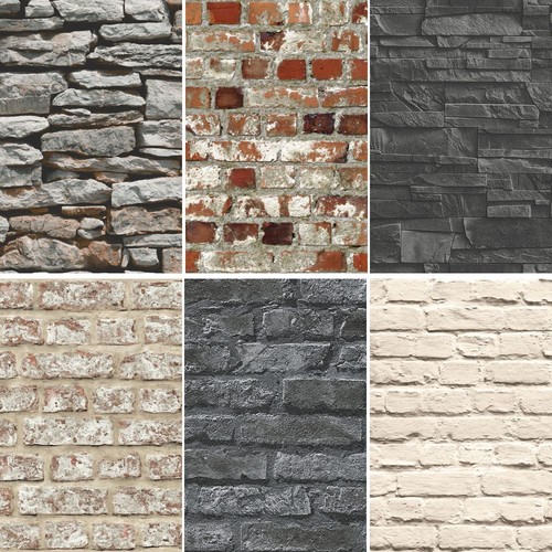 New brick effect faux - new,