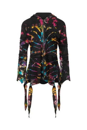 Nixie tie dye pixie hooded