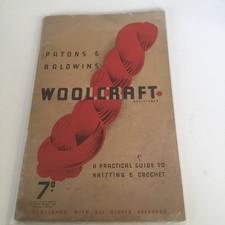 Patons and Baldwins Woolcraft . Guide . Rare vintage leaflet. Fast Free shipping