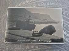 Vintage Postcard SS Preveza Shipwreck On Chesil Beach Portland Dorset