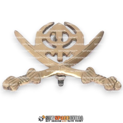 Cross sword khanda brass - khanda,
