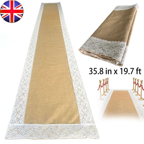 Burlap aisle runner - 19.7,