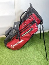 TaylorMade FlexTech Carry Stand Golf Bag Radar Red & Black / VGC /8931