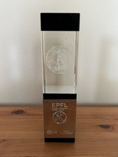 RARE EPFL European Professional Football League Trophy Madrid 2007 LFP Glass