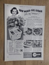 New World gas cooker1954 ADVERT POSTER 33 x 23 CM vintage nostalgia 