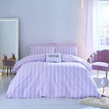 Girls Teenage Bedding Stripe Tease Pink and White Duvet Cover Set Sassy B