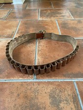 Vintage 20th Century 25 Loop 12 Bore Cartridge Belt 40 Inch Overall Length 