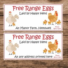 34 Personalised FREE RANGE