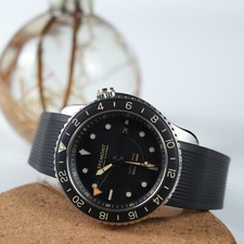 Bremont S502 GMT | 44mm | Box & Papers | Ref. S502-BK-R-S