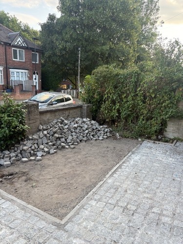 Granite setts cobbles