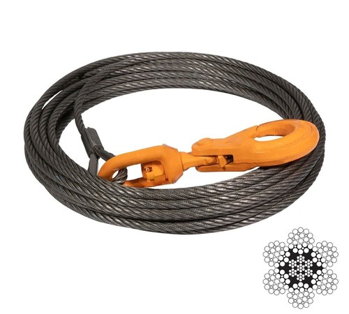 Winch cable steel - 75',