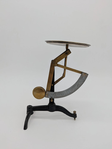 Metal and brass letter - brass, scales