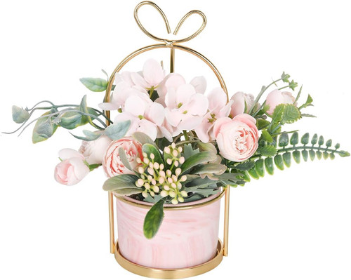 Artificial silk flowers with - flowers,