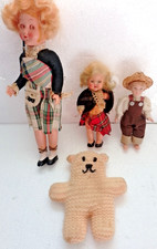 4 used old dolls - ideal for
