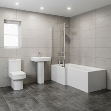 Bathroom suite shaped - bathroom, shower
