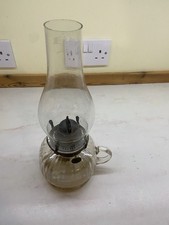 Vintage Oil Lamp Clear Glass