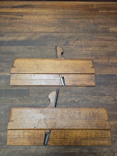 A181 antique match pair - match, wood