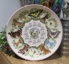 Beautiful Wedgwood Butterflies 1998 Calendar Wall Hung Plate Birthday Year Gift