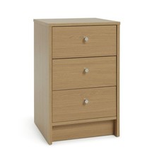 Home Malibu 3 Drawer Bedside