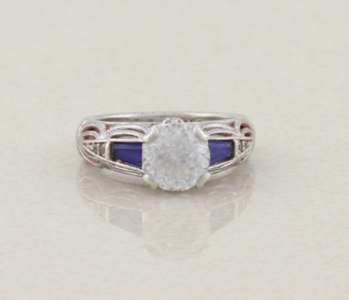 Sterling silver cubic - cubic, zirconia