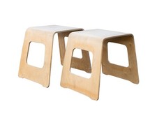 Ikea Benjamin Pair of Stools, Table, Designer Lisa Norinder, 1990's/Scandinavian