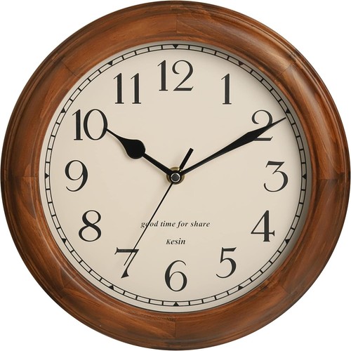 Wooden wall clock with - wall, retro