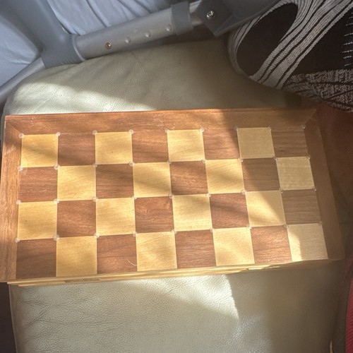 Wooden folding chess set with - wooden,