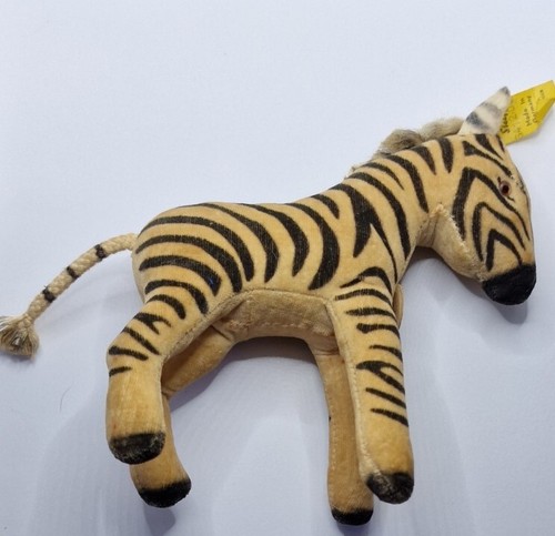Vintage steiff wool zebra - vintage,