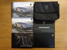 Lamborghini Centenario Roadster Owners Handbook/Manual and Wallet
