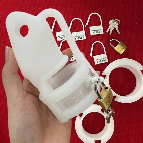 Soft silicone male chastity - silicone,
