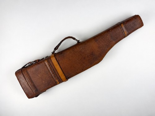 Antique french leather leg - leather,
