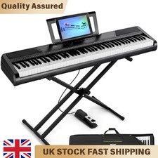 Portable 88-Key Digital Piano: Bluetooth MIDI & Pedal for Beginner Practice