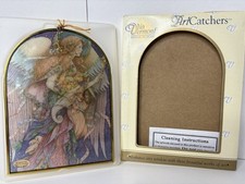 Vtg Art Glass ANGEL Sun