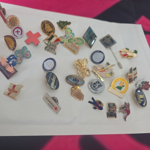 Pin badges job lot - badges,