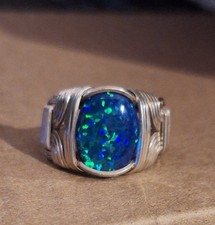 Wire Wrap Handmade Fire Opal