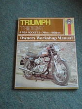 Haynes Triumph Trident 750 BSA Rocket 3 1969 on 1975 edition excellent
