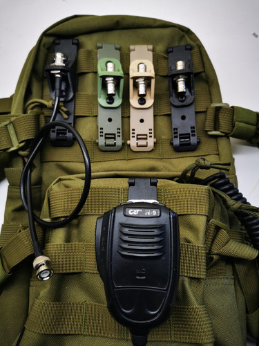 Molle clip mount microphone - molle,