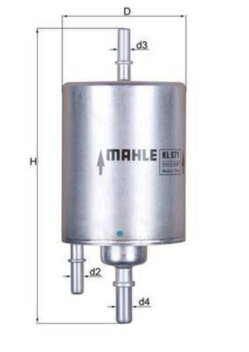 Fuel filter mahle - fuel,