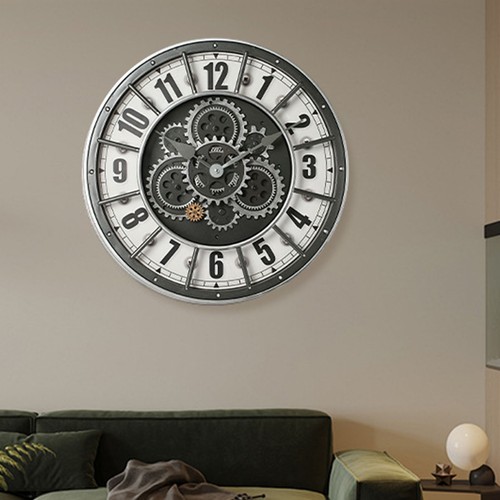 Moving gears wall - wall, clock