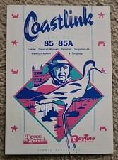 Devon General Bus Timetable - 85,85A Exeter & Torquay September 1993