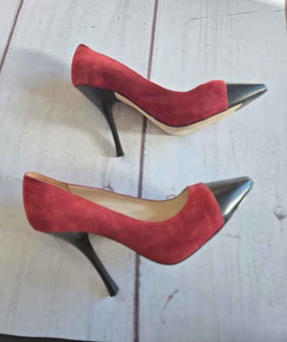 Karen millen red suede pointed - red,