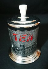 Art Deco Tea Caddy Chrome