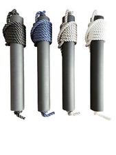 Rubber Tube Side Fenders 13" Coloured Ropes Narrowboat Barge Canal Boat