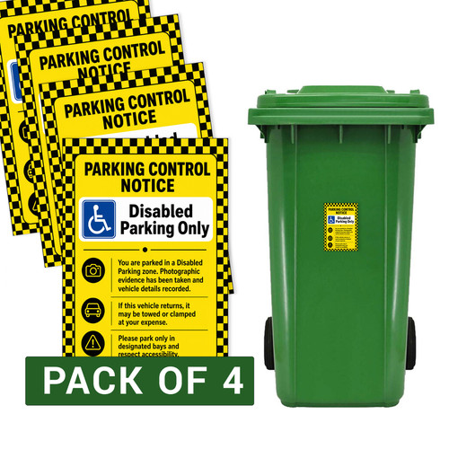 Disabled parking ticket - disabled, notice