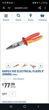 Knipex Electrical Installation VDE Multi Cutter Stripper Pliers copper on site 