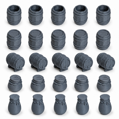 Miniature barrels kegs jars - kegs,
